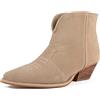 L37 HANDMADE SHOES Stivaletti Scamosciata, Fodera in Pelle, Scarpe Fatte a Mano, Dancing in The Moonlight I, Stivale alla Caviglia Donna, Marrone, 40 EU