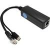 Revotech Gigabit Tipo C PoE Splitter 5V 3A, IEEE 802.3af/at Standard, 10/100/1000Mbps Power Over Ethernet Splitter con porta RJ45 e adattatore per splitter porta TypeC (TYPEC0503G nero)