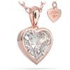 SERASAR Catena Oro Rosa Donna Gioielli Argento 925 18K Collana Cuore Ragazza girocollo San Valentino Anniversario Compleanno Regali per Donne