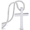 SERASAR Collana Croce da Uomo Catena con Ciondolo 50cm Gioielli in Argento Idea Regalo per di Gesù