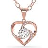 SERASAR Catena Oro Rosa Donna Gioielli Argento 925 18K Oro Rosa Collana Cuore Ragazza Collana Donna girocollo San Valentino Anniversario Compleanno Regali per Donne