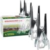 Gardigo® 4x Trappole per Talpe e Arvicole | Trappole per Talpe Professionali | Pinze in Metallo Riutilizzabili con Porta Esca e Catena | Antitalpe da Giardino | Cattura su Entrambi i Lati | Anti Talpa