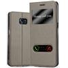 Cadorabo Custodia Libro per Samsung Galaxy S7 EDGE in BRUNO PIETRA - con Funzione Stand e Chiusura Magnetica - Portafoglio Cover Case Wallet Book Etui Protezione