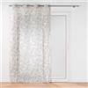 Douceur d'Intérieur, tenda trasparente con occhielli (140 x 240 cm) Alma, colore naturale, tulle sabbiato stampato