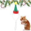 puzzlegame Costume natalizio per piccoli animali | Cappelli di coniglio natalizi regolabili | Cappello da Babbo Natale porcellino d', accessori per vestiti natalizi di piccola taglia per criceto, Puzzlegame