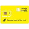 Things Mobile SIM Card per TELECONTROLLO Things Mobile con copertura globale e rete multi-operatore GSM/2G/3G/4G LTE, senza costi fissi, senza scadenza e tariffe competitive, con 10 € di credito incluso