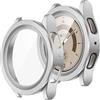 ZZDZZ [2 Pezzi] Cover Compatibile con Samsung Galaxy Watch 5 Pro 45mm con Vetro Temperato, Custodia Sottile Rigida HD Clear Pellicola Protettiva per Galaxy Watch (Argento/Argento)