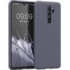 kwmobile Custodia Compatibile con Xiaomi Redmi Note 8 Pro Cover - Back Case per Smartphone in Silicone TPU - Protezione Gommata - grigio blu