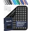 homerella® Tappeto doccia antiscivolo 53x53cm [INCL. Ganci] - Tappetino doccia antiscivolo sensibile alla pelle - Tappeto per doccia antiscivolo rettangolare - Tappetini antiscivolo per doccia
