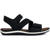 Geox D Sandal Vega, Black, 40 EU