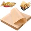 MABAHON 100 fogli di riso alimentare, stile classico, 25 x 25 cm, per  panini, hamburger, patatine fritte, patatine fritte, carta a prova di olio  per