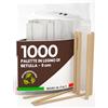 Baciato Caffè 1000 Palette da Caffè Monouso in Legno di Betulla, Imbustate Singolarmente, Biodegradabili e Compostabili, Resistenti al Calore per Mescolare Caffè e Bevande - Made in Italy