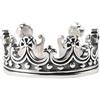 ForFox Anello Corona Piccolo Vintage in Argento Sterling 925 per Donna e Ragazza Regolabile