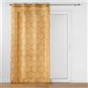 Douceur d'Intérieur, tenda trasparente con occhielli (140 x 240 cm) Levita, ocra, tulle operato applicato