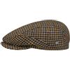 LIERYS Coppola Pepita Driver Uomo - Made in The EU Cappello Piatto con Visiera, Fodera Inverno Autunno/Inverno - L (58-59 cm) Cammello