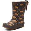 bisgaard Gomma Basica, Rain Boot Unisex-Bambini, Camel Dinos, 22 EU Larga