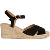 Geox D Gelsa Low C, Sandali con Zeppa Donna, Nero, 39 EU