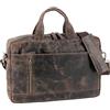 Roberto Romano Borsa per laptop PALERMO realizzata a mano in vera pelle marrone 48211 | Borsa da lavoro, borsa a tracolla, ventiquattrore, design moderno per il lavoro e il tempo libero, marrone, ca.
