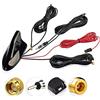 Eightwood DAB Radio Digitale Sistema di navigazione GPS per veicoli Tetto Auto Shark Fin Antenna Car Stereo FM/AM Radio Combined Amplified Antenna Adattatore SMA SMB DIN con prolunga RG174 500cm