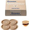 Madama - Tappo Riutilizzabile per le Capsule Nespresso Vertuo e VertuoLine, Ricaricabile e Compatibile. Silicone alimentare. 100% Made in Italy. Confezione da 4 tappi.