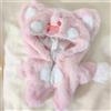 XiDonDon Peluche Vestiti per Bambole Animale Costume Intero Pigiama per 20 cm /8 Bambole di Pezza Giocattoli Accessori per Bambole (Pink Cat)