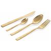 Villa d'Este Home Tivoli Modern Set 24 posate oro con finitura opaca in acciaio