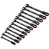 Draper Expert 03929 - Set di chiavi combinate a cricchetto con testa flessibile metrica HI-TORQ, colore nero (12 pezzi)