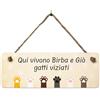 PHOTOCITY Targhetta porta ingresso personalizzata in plexiglass Targa fuoriporta in plexiglass decorazione per porta, cameretta idea regalo - fuoriporta (Tema animali)
