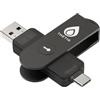 Thetis Chiave di sicurezza Pro FIDO2, autenticazione a due fattori, chiave di sicurezza FIDO NFC, doppia porta USB A + tipo C per protezione multi fattore (HOTP) in Windows/MacOS/Linux,Gmail,Facebook