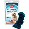 Simple Solution Pannolini lavabili per cani maschi Simple Solution | Bendaggi assorbenti per maschi a prova di perdite | Minzione eccessiva, incontinenza o marcatura maschile | 1x pannolino grande