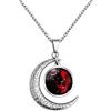 LEJAHAO Collana Segno Zodiacale Uomo Ragazzo Acciaio Inox al Titanio Galassia costellazioni Luna Oroscopo Goth collane Pendente Personalizzate Necklace Gioielli per Ragazza Migliori Amiche