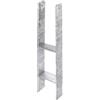 Alberts GAH-Alberts 213879 Staffa portapalo ad H, Acciaio, Largeur 111 mm