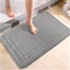 ChAusa Lavabile in Lavatrice Tappeto Bagno 40 X 60 cm, Super Morbido Tappeto Doccia, Tappetino Memory Foam Bagn Lavabile, per Tappetino Antiscivol Extra Assorbente Cucina (HUI)