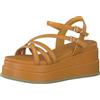 MARCO TOZZI Damen 2-2-88306-20, Sandali con Zeppa Donna, Mango, 39 EU