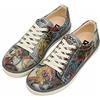 DOGO Femme Cuir Vegan Multicolore Baskets - Chaussures de Marche Confortables et Décontractées Faites à la Main, Still Life Motif