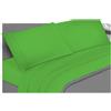 Passione per le tele Completo Letto Lenzuola Cotone Percalle, Lenzuola e 2 Federe da Letto, 100% Cotone Made In Italy, Biancheria da Letto Tinta Unita (matrimoniale, verde)