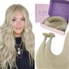 Fshine Extension Cheratina 35CM 50g Real Hair Extension Biondo Platino Capelli U Tip Extension 1g/ciocca Keratin Human Hair Extension Capelli Lisci Extension Veri #1000