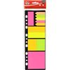Fixo Note | Set di note e segnalibri adesivi | Colori e dimensioni assortite | Perfetto per raccoglitori 4 anelli a4 | 25 fogli per blocco | 11 blocchi | Materiale scolastico perfetto per organizzarti
