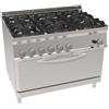 Ristosubito Cucina a gas 6 fuochi con forno a gas FULL SIZE TX Modello PFX105GG7 Potenza 30+7 kW