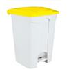Ristosubito Contenitore mobile a pedale in POLIPROPILENE CONTITOP MOBILE 45 L MDL Colore BIANCO E GIALLO Modello 101456 CONFEZIONE DA 3 PEZZI