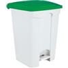 Ristosubito Contenitore mobile a pedale in POLIPROPILENE CONTITOP MOBILE 45 L MDL Colore BIANCO E VERDE Modello 101458 CONFEZIONE DA 3 PEZZI