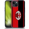 Head Case Designs Licenza Ufficiale AC Milan Rosso E Nero Stemma Custodia Cover in Morbido Gel Compatibile con Apple iPhone 15