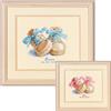 VERVACO Kit Punto Croce Contato Scarpe per Bambini Annuncio Nascita Punto Croce ca. 19 x 16 cm Regalo Personalizzato Set Fai da Te attività Creative Adulti Benvenuto Bambino Cross Stitch