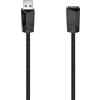 Hama cavo USB A - USB A (cavo di prolunga USB 2.0 A, USB A, 480 Mbit/s, 0,5 A, 3 m) nero
