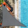 AXT SHADE Tenda a Vela Ombreggiante Triangolo Rettangolo 3x3x4,25m Tenda da Sole Traspirante e Protezione Raggi UV per Esterno Terrazza Giardino-Antracite