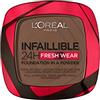 L'Oréal Paris Fondotinta In Polvere Infaillible 24h, Ultra-Coprente e Opacizzante a Lunga Tenuta, Formula Traspirante, Tonalità: 390 Ebony