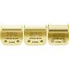 BESTBOMG 7FC+5FC+4FC - Lama di Ricambio per toelettatura di Cani, Compatibile con Le Serie Heiniger/Moser Max45/Andis/A5, Tosaerba per Cani, Taglia Lunghezza 3,2 mm-9,5 mm, Oro