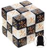 Wekuw 24 Pezzi Contatori di da Gioco, Dadi 6 Facce, Dadi fedeltà Token D6 Cubo con Borse, Compatibile con MTG, CCG, Accessorio per Giochi di Carte (2 Colori)