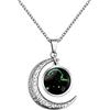 LEJAHAO Collana Segno Zodiacale Uomo Ragazzo Acciaio Inox al Titanio Galassia costellazioni Luna Oroscopo Goth collane Pendente Personalizzate Necklace Gioielli per Ragazza Migliori Amiche