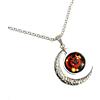 LEJAHAO Collana Segno Zodiacale Uomo Ragazzo Acciaio Inox al Titanio Galassia costellazioni Luna Oroscopo Goth collane Pendente Personalizzate Necklace Gioielli per Ragazza Migliori Amiche